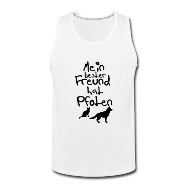 Hunde Tank Top - Bester Freund mit Pfoten Geschenk