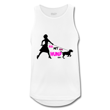 Hunde Tank Top - DIE MIT DEM HUND GEHT HUNDE SPRUCH VIERBEINER