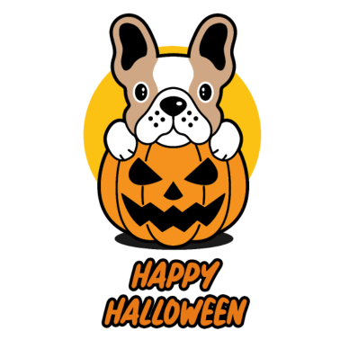 Motiv Hunde Halloween Party - Kürbis Happy Halloween