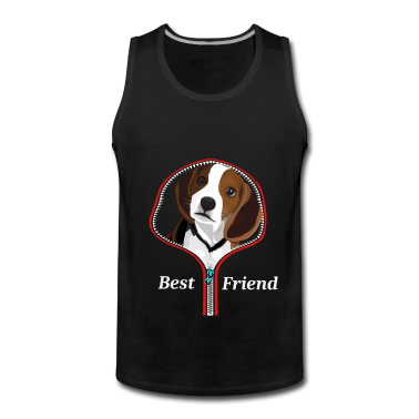 Hunde Tank Top - beagle best friend Motiv