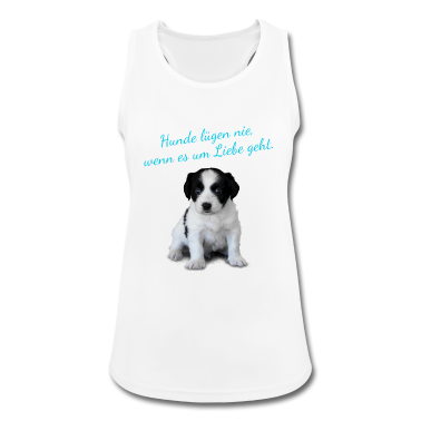 Hunde Tank Top - T-Shirt mit Hund - Süßer Hund und Hundesprüche
