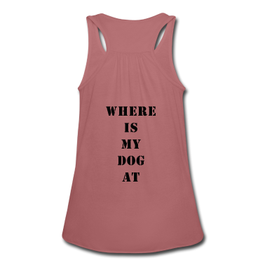 Hunde Tank Top - Where is my Dog at stencil (back)