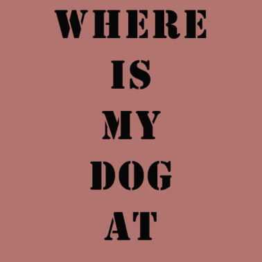 Motiv Where is my Dog at stencil (back)