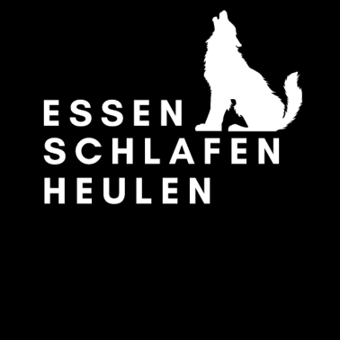 Motiv Wolf Essen Schlafen Heulen Wölfe Spruch Geschenk