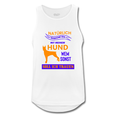 Hunde Tank Top - Hund Geschenk • Wem sonst soll ich trauen Shirt