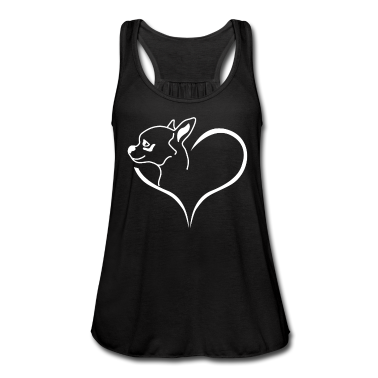 Hunde Tank Top - Süßer Chihuahua Hund Hundebesitzer Herz Geschenk