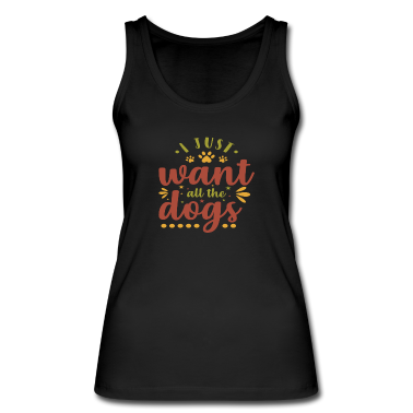 Hunde Tank Top - Hunde Clipart Ich will nur alle Hunde