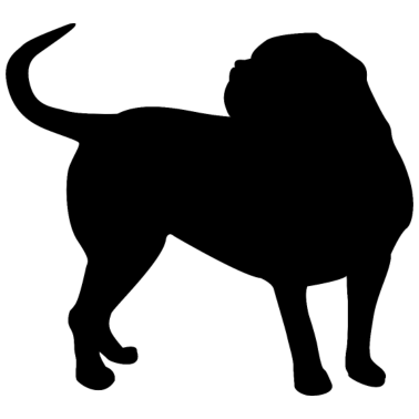 Motiv Hund Silhouette Hunde