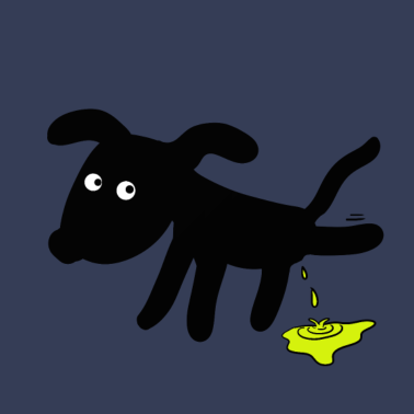 Motiv Hund pinkelt Hunde