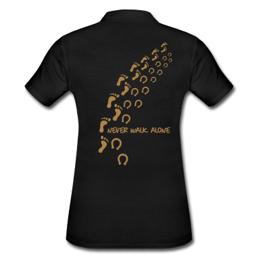 Hunde Poloshirt - never walk alone horse