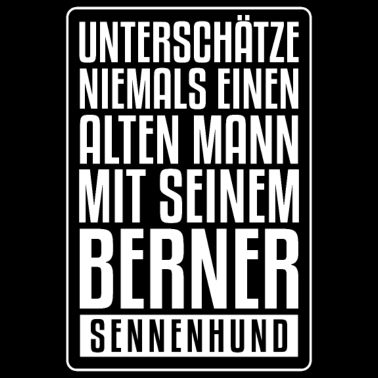 Motiv Berner Sennenhund Papa Vater Lustig