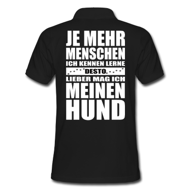 Hunde Poloshirt - Hund Tierfreund Haustiere Ich Liebe Hunde wuff wau