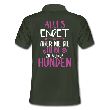 Hunde Poloshirt - Hunde Liebe Spruch Schön