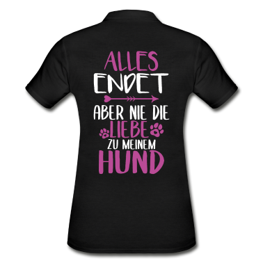 Hunde Poloshirt - Hunde Liebe Spruch Schön