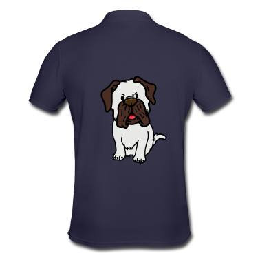 Hunde Poloshirt - Mops Hund Hunde