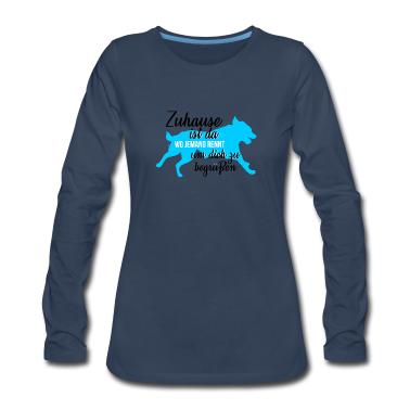 Hunde Langarmshirt - Hunde Shirt • Hunde Zuhause • Hunde Geschenk