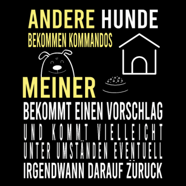 Motiv Hunde bekommen Kommandos meiner einen Vorschlag