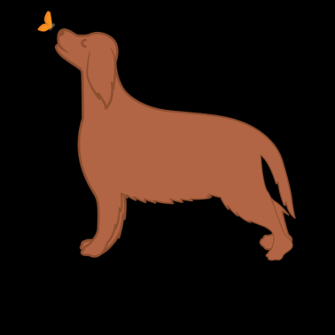 Motiv Irish Setter mit Schmetterling Irish Setter Halter