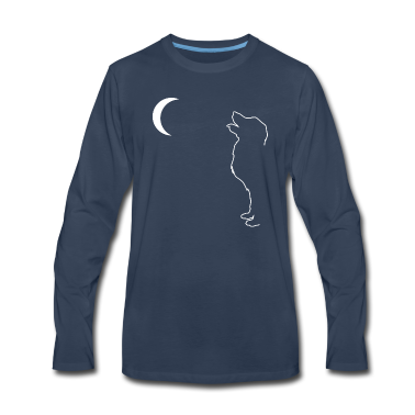 Hunde Langarmshirt - Hunde Shirt • Hund & Mond • Geschenk