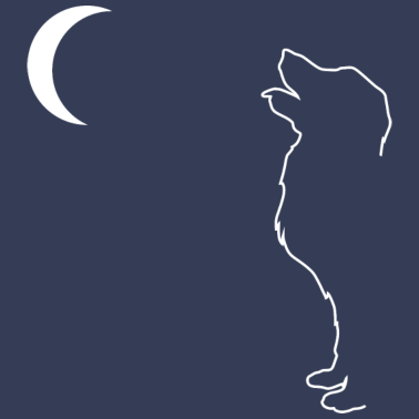 Motiv Hunde Shirt • Hund & Mond • Geschenk