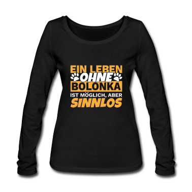 Hunde Langarmshirt - Bolonka Zwetna Spruch Geschenk für Bollie Hunde