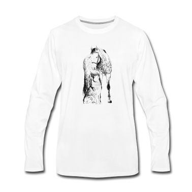 Hunde Langarmshirt - Pferd mit Hund