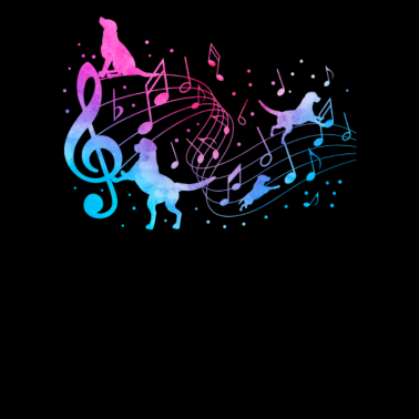 Motiv Hunde sind Musik in meinen Augen Geschenk