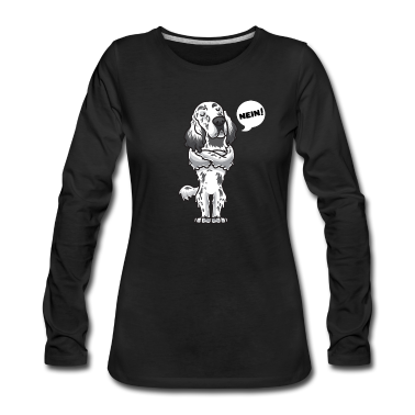 Hunde Langarmshirt - Sturer English Setter Hund