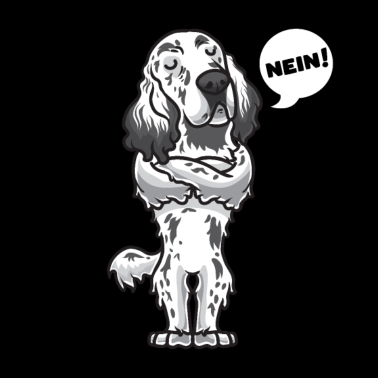 Motiv Sturer English Setter Hund