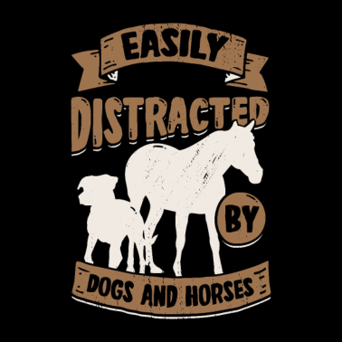 Motiv Hunde Hundehalter Pferde Reiter Geschenk