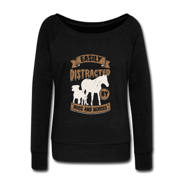 Hunde Langarmshirt - Hunde Hundehalter Pferde Reiter Geschenk