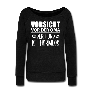 Hunde Langarmshirt - Vorsicht Vor Oma mit Hund Lustiger Spruch Geschenk