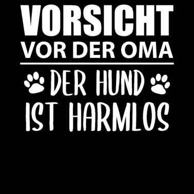 Motiv Vorsicht Vor Oma mit Hund Lustiger Spruch Geschenk
