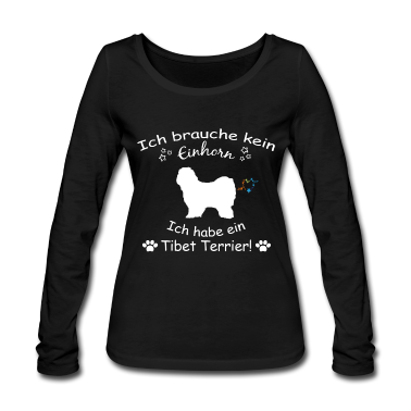 Hunde Langarmshirt - Tibet Terrier Hund - Tibet Terrier
