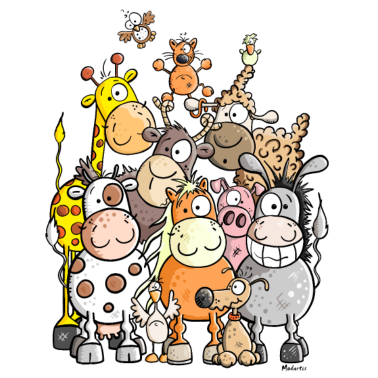 Motiv Mega Tierhaufen