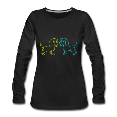 Hunde Langarmshirt - Fantasy Dackel Hund Hunde Haustiere Kinder