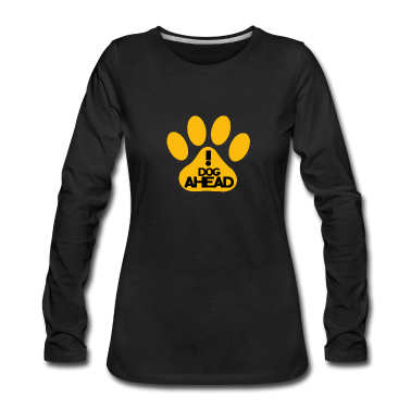 Hunde Langarmshirt - Pfotenabdruck 