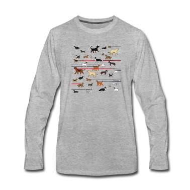 Hunde Langarmshirt - Leinenhunde