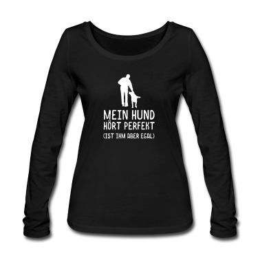 Hunde Langarmshirt - Hundebesitzer Hunde Spruch Hunde Motiv Herrchen
