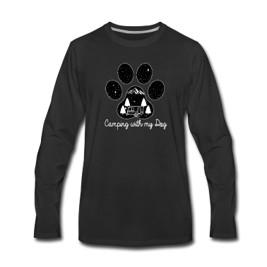 Hunde Langarmshirt - Camping mit meinem Hund