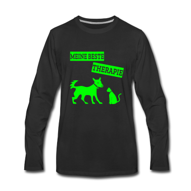 Hunde Langarmshirt - Therapie Hund & Katze