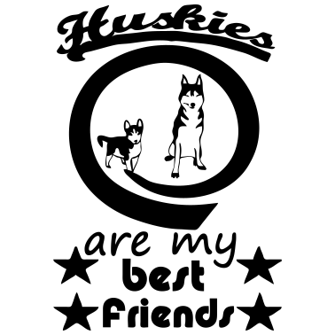 Motiv Huskies - Best Friends Husky Hund Tier Geschenk