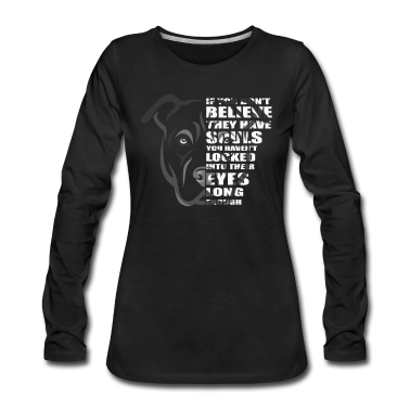 Hunde Langarmshirt - Pitbulls Pibull Hund Pitbull Kleidung Kampfhund