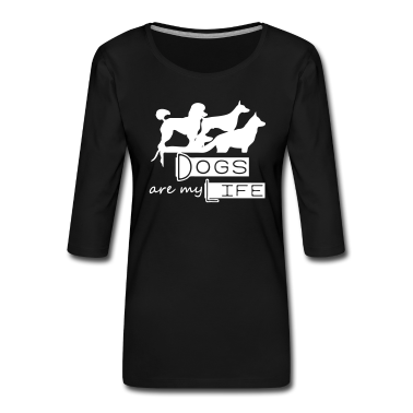 Hunde Langarmshirt - Dogs are my Life Hund Tier Haustier Geschenk