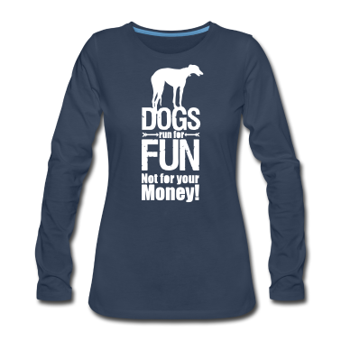 Hunde Langarmshirt - Gegen Hunderennen Tier Tierschutz Hund Geschenk