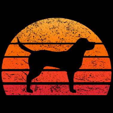 Motiv Hund Labrador Retro Sonne Hundehalter Geschenk