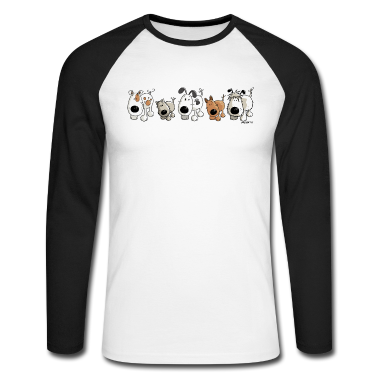 Hunde Langarmshirt - Funny Dogs - Hund - Hunde - Cartoon