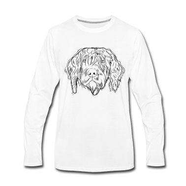 Hunde Langarmshirt - Griffon Korthals Hund