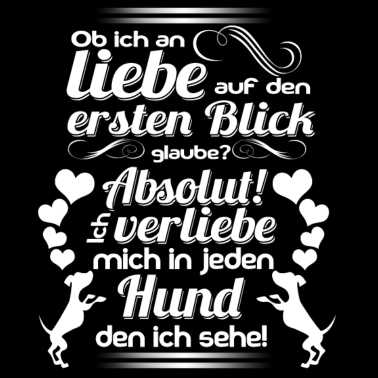 Motiv Ich liebe meinen Hund auf den ersten Blick