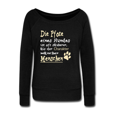 Hunde Langarmshirt - Die Pfote eines Hundes Hund Spruch